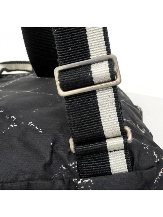 Chanel Backpack Vintage Travel Nylon Black Silver main image 8